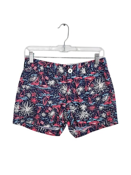Lilly Pulitzer Pants - LILLY PULITZER The Callahan Shorts SPARKS FLY BLUE WHITE PINK size 00 Cotton